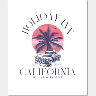 Holiday inn California vintage Posters and Art